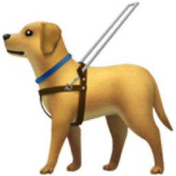 guide dog emoji