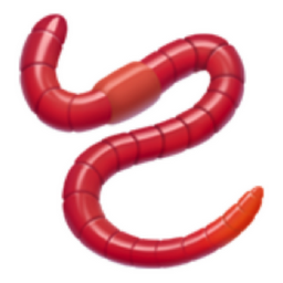 worm emoji