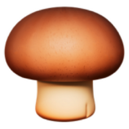 brown mushroom emoji