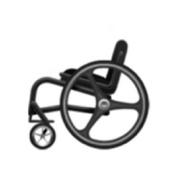 manual wheelchair emoji