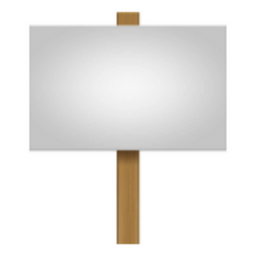 placard emoji