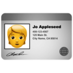 identification card emoji
