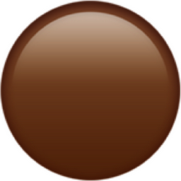 brown circle emoji