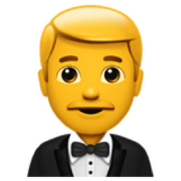 man in tuxedo emoji