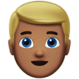 man: medium skin tone, blond hair emoji
