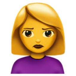 woman pouting emoji