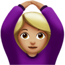 woman gesturing OK: medium-light skin tone emoji