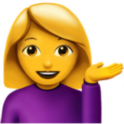 woman tipping hand emoji