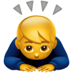 man bowing emoji