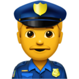 man police officer emoji