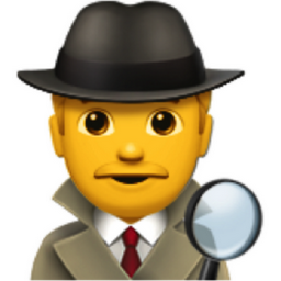 man detective emoji