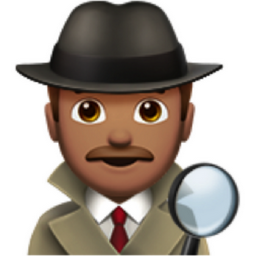 man detective: medium skin tone emoji