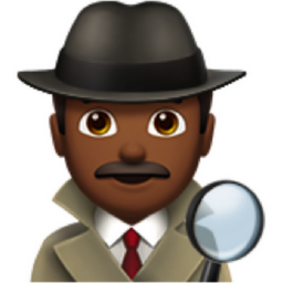man detective: medium-dark skin tone emoji