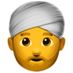 man wearing turban emoji