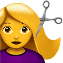woman getting haircut emoji