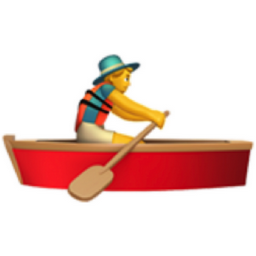 man rowing boat emoji