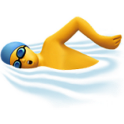 man swimming emoji