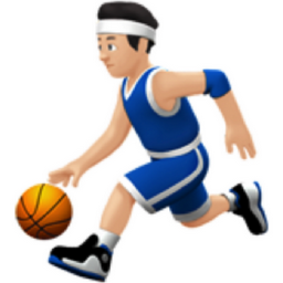 man bouncing ball: light skin tone emoji