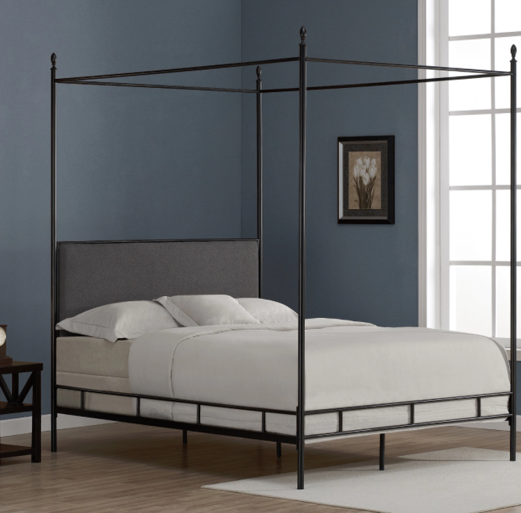 The curated nomad lauren king metal shop canopy bed