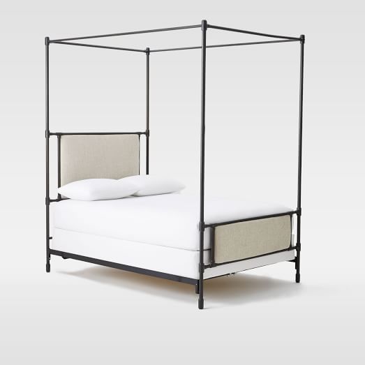 The curated nomad lauren king metal shop canopy bed