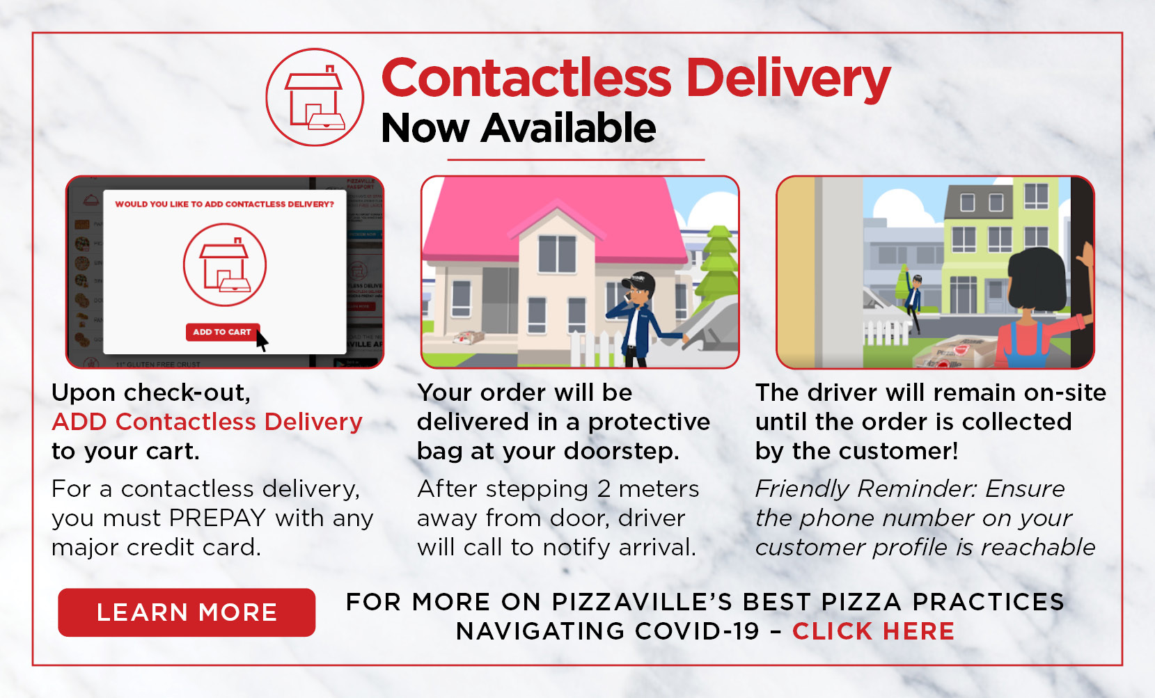 contactless delivery information