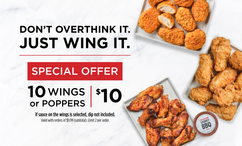 12 Wings and Poppers Promo - Desktop