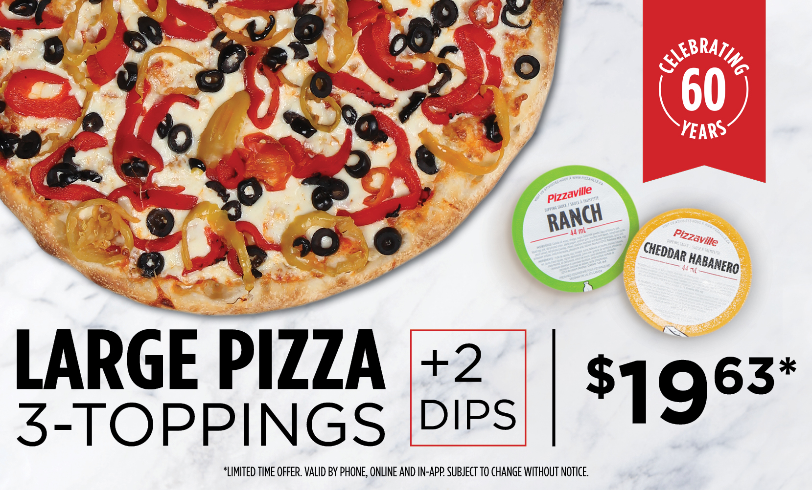 Pizzaville 3636 from your cell or Order Online Contactless Delivery