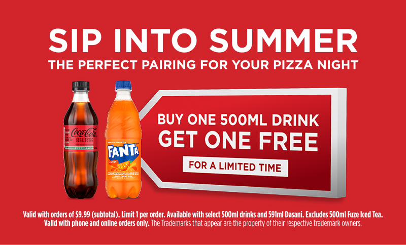 Buy One Get One FREE 500ml Beverage