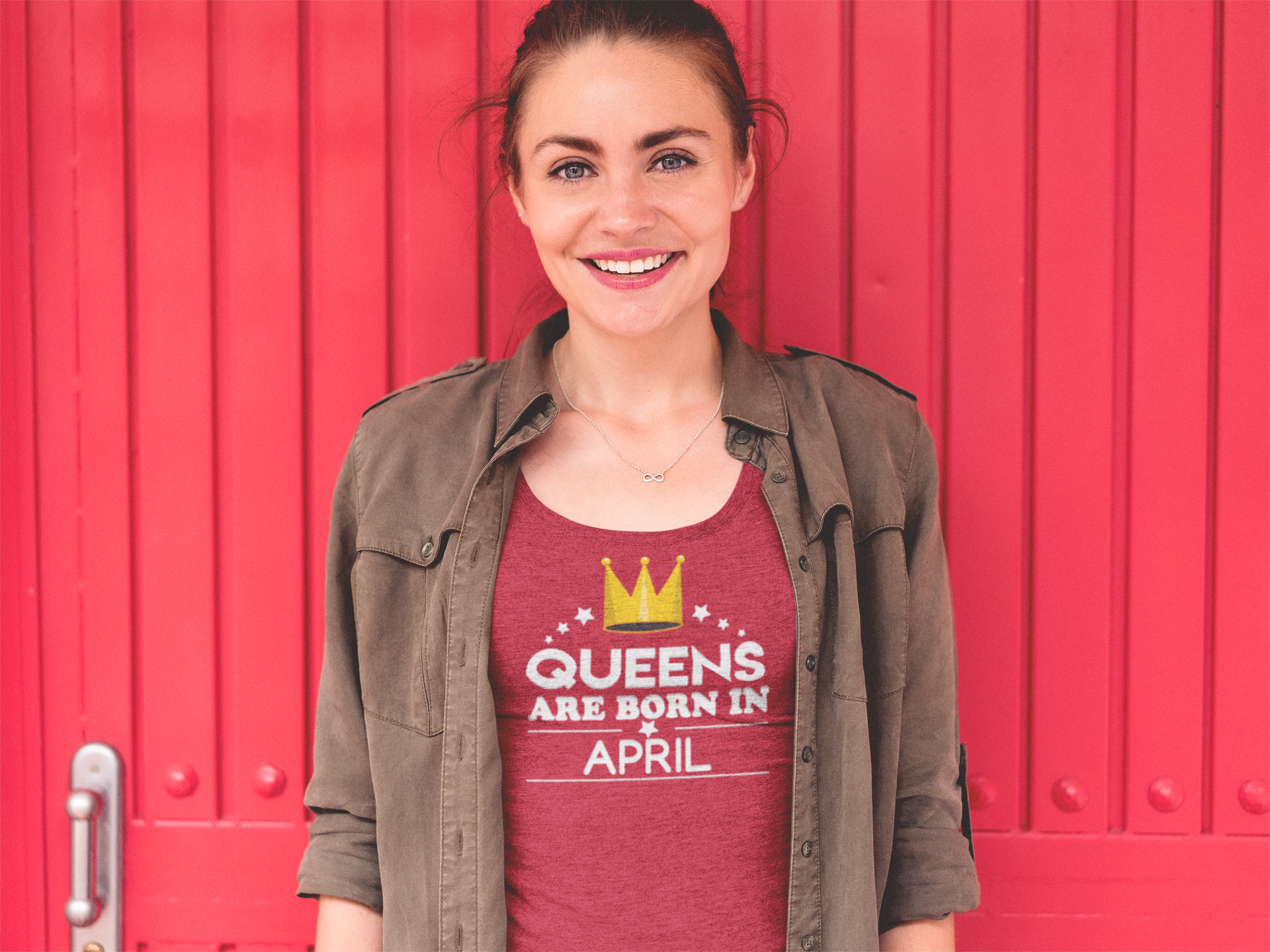 Queens Are Born In April Women's T-Shirt from Gift 