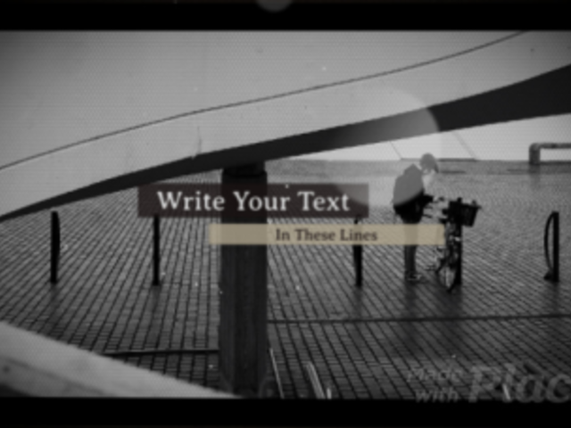 Slideshow Video Template With a Black and White Aesthetic and Text Animations 2960-el1