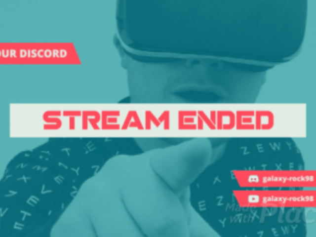 Twitch Screen Video Template for an Ended Stream Announcement 1024a 3285