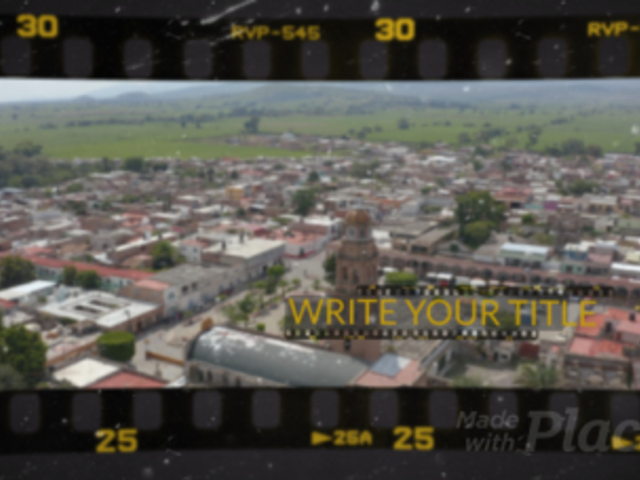 Slideshow Video Maker with a Film-Like Frame and a Travel Theme 2969-el1