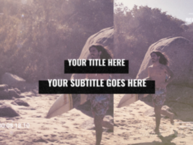 Intro Video Maker Featuring a Retro VHS Aesthetic and Glitch Effects 3041