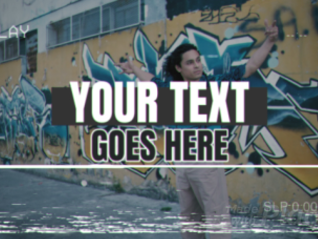 Slideshow Video Generator Featuring a VHS Aesthetic and Glitch Effects 3043