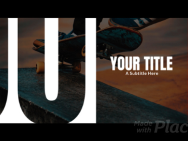 Slideshow Video Maker with Cool Motion Graphics and Bold Typography 3486-el1