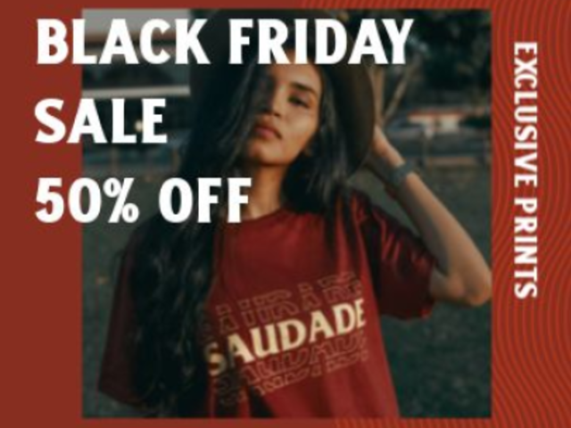 Instagram Post Video Maker for a Black Friday Clothing Sale 3875