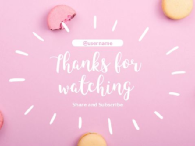 YouTube End Screen Video Creator for a Baking Channel 3806