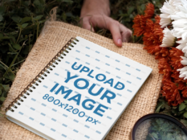 Video Featuring a Young Man Holding a Notebook 4412v