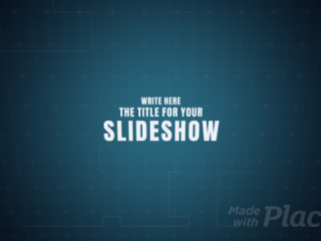 Slideshow Video Creator with a Blueprint Theme 3361-el1