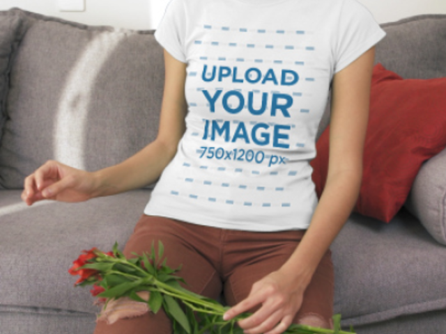 Valentine's Day-Themed T-Shirt Video of an Angry Teenage Girl 4551v