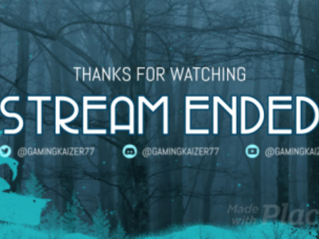 Twitch Ending Screen Video Maker Featuring a Haunted Forest Background 4654