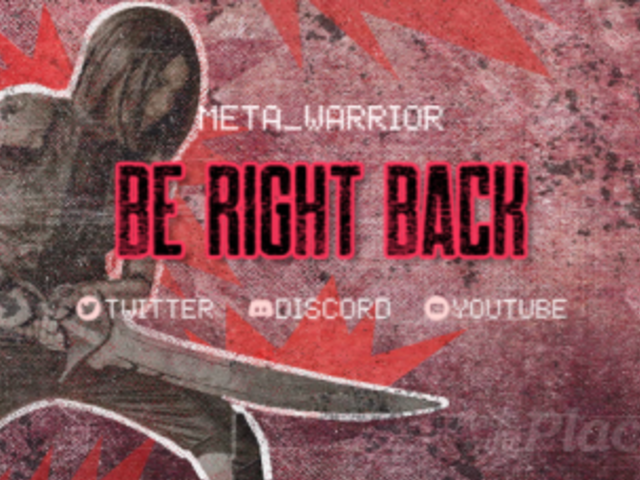 Twitch Screen Video Maker Featuring a BRB Message and a Horror Theme 4774