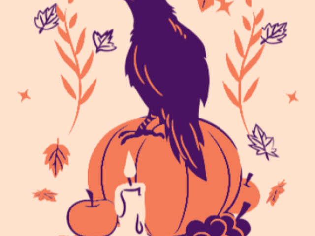 Instagram Story Video Maker Featuring a Dark Academia Aesthetic with an Animated Raven 4857