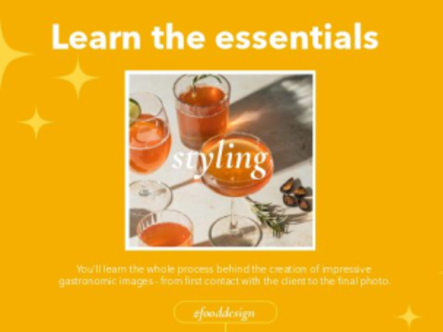 Intro Video Maker with Animated Sparkles for Food Styling Tips 5056