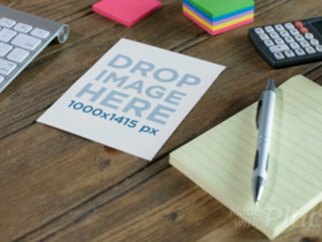 Closeup Video of a Flyer on a Desk 13842