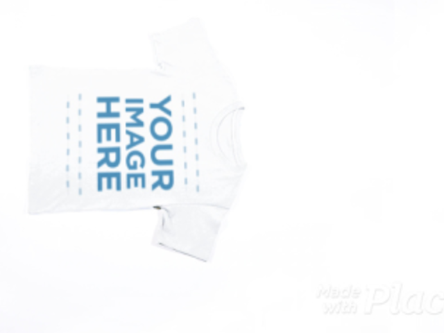 T-Shirt Stop Motion Moving Around on a White Surface a13267