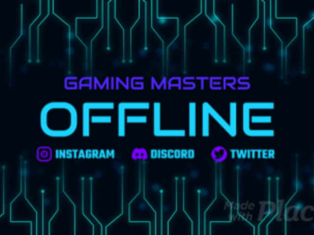 Twitch Offline Screen Video Creator with Animated Tech Circuit Graphics 4789