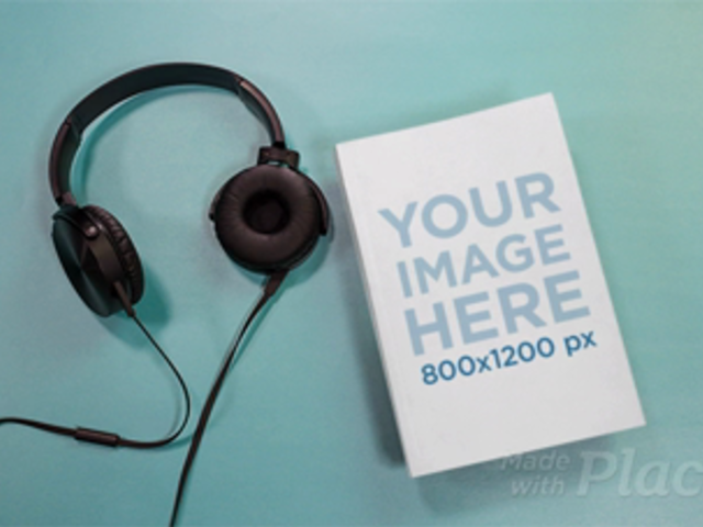 Audiobook Stop Motion Of A Book Using Headphones a13672