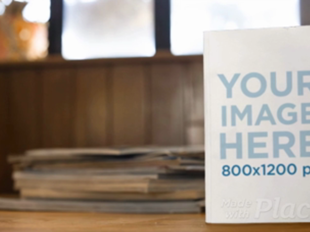 Book Standing on a Table Video With a Fan Behind It a14020