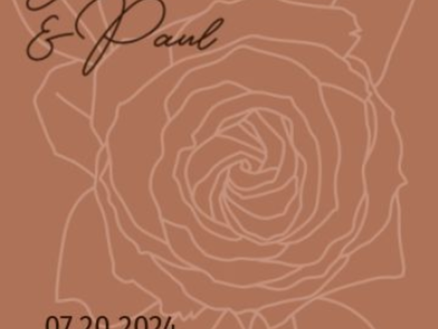 Wedding-Themed Instagram Story Video Generator Featuring an Illustrated Rose 5182